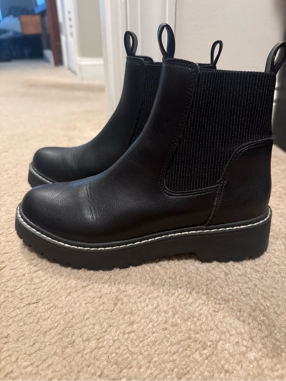 Dolce Vita Black Pull-Tab Chelsea Boots
